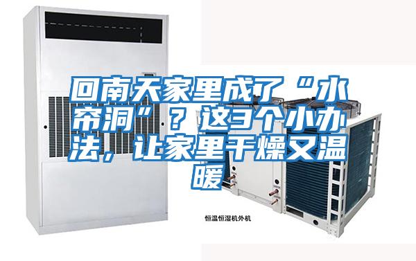 回南天家里成了“水簾洞”？這3個小辦法，讓家里干燥又溫暖