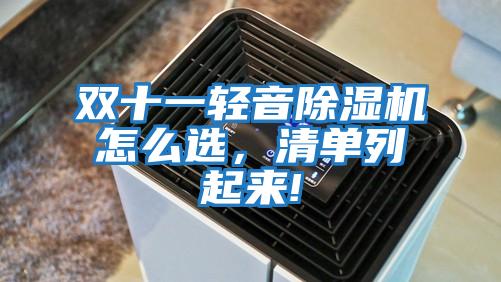 雙十一輕音除濕機(jī)怎么選，清單列起來!