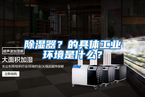 除濕器？的具體工業(yè)環(huán)境是什么？