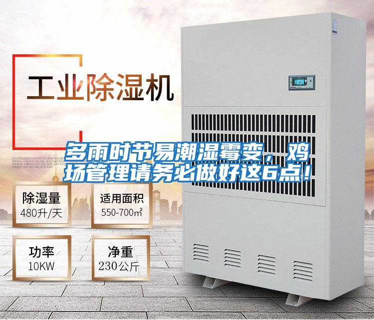 多雨時節易潮濕霉變，雞場管理請務必做好這6點！