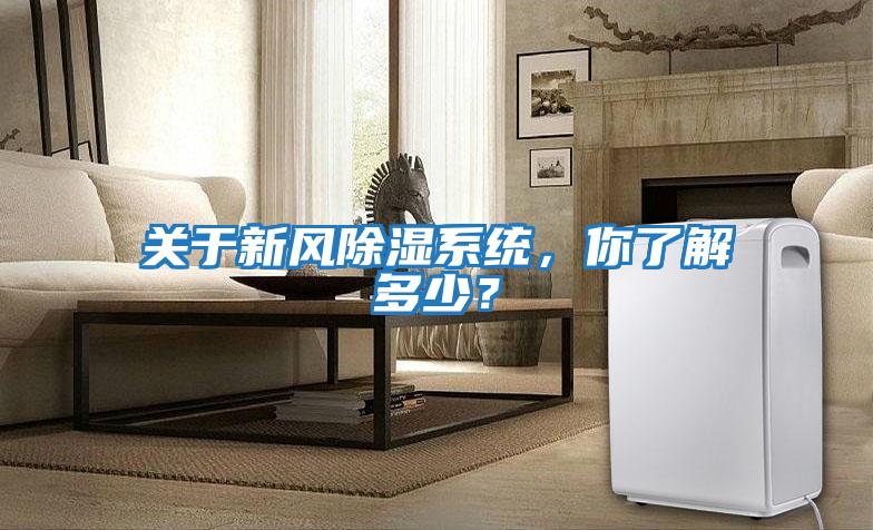 關于新風除濕系統,你了解多少?