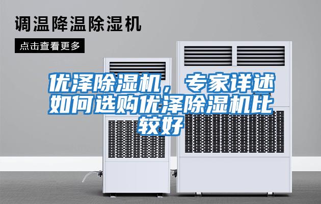 優澤除濕機，專家詳述如何選購優澤除濕機比較好