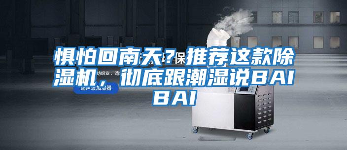 懼怕回南天？推薦這款除濕機，徹底跟潮濕說BAIBAI