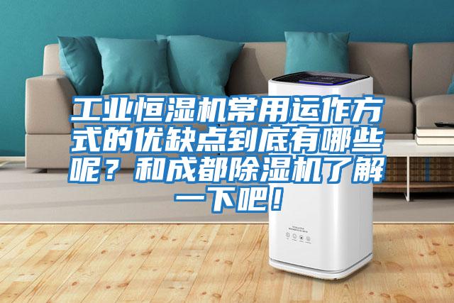 工業(yè)恒濕機常用運作方式的優(yōu)缺點到底有哪些呢？和成都除濕機了解一下吧！