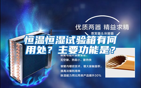 恒溫恒濕試驗箱有何用處?主要功能是?