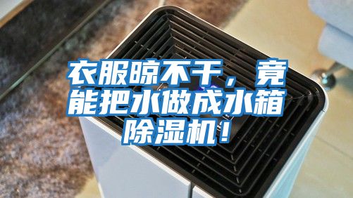 衣服晾不干，竟能把水做成水箱除濕機！