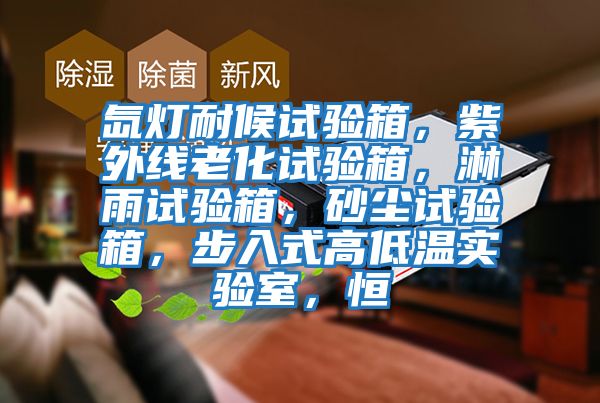 氙燈耐候試驗箱，紫外線老化試驗箱，淋雨試驗箱，砂塵試驗箱，步入式高低溫實驗室，恒