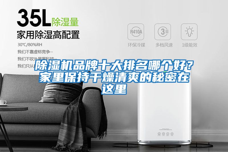 除濕機品牌十大排名哪個好？家里保持干燥清爽的秘密在這里