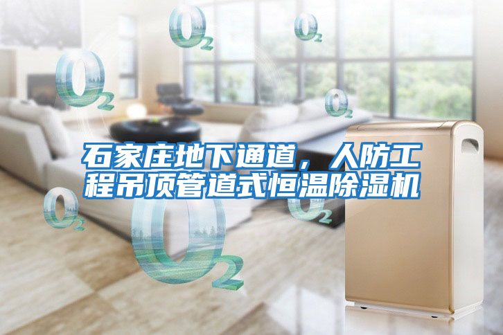 石家莊地下通道，人防工程吊頂管道式恒溫除濕機(jī)